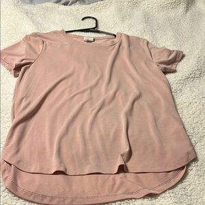 Target Pink Relaxed High Low Short Sleeve T-Shirt
